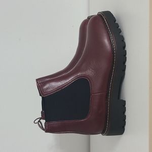 Burgundy Leather Chelsea Ankle boots - Miller by Caslon size 8.5 - waterproof
